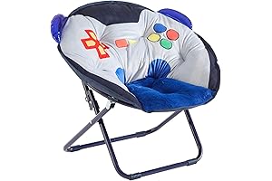 Cozy and Ergonomic Kids' Throne: Character Saucer Chair, Gamer