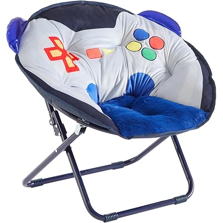Cozy and Ergonomic Kids' Throne: Character Saucer Chair, Gamer