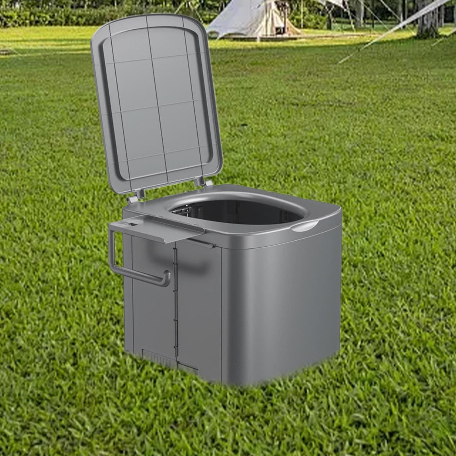 Bagno portatile da campeggio Sedile da Addestramento Pieghevole Robusto con | Toilette Portatile Ergonomica per adulti viaggi outdoor escursioni auto camper barca tenda spiaggia casa