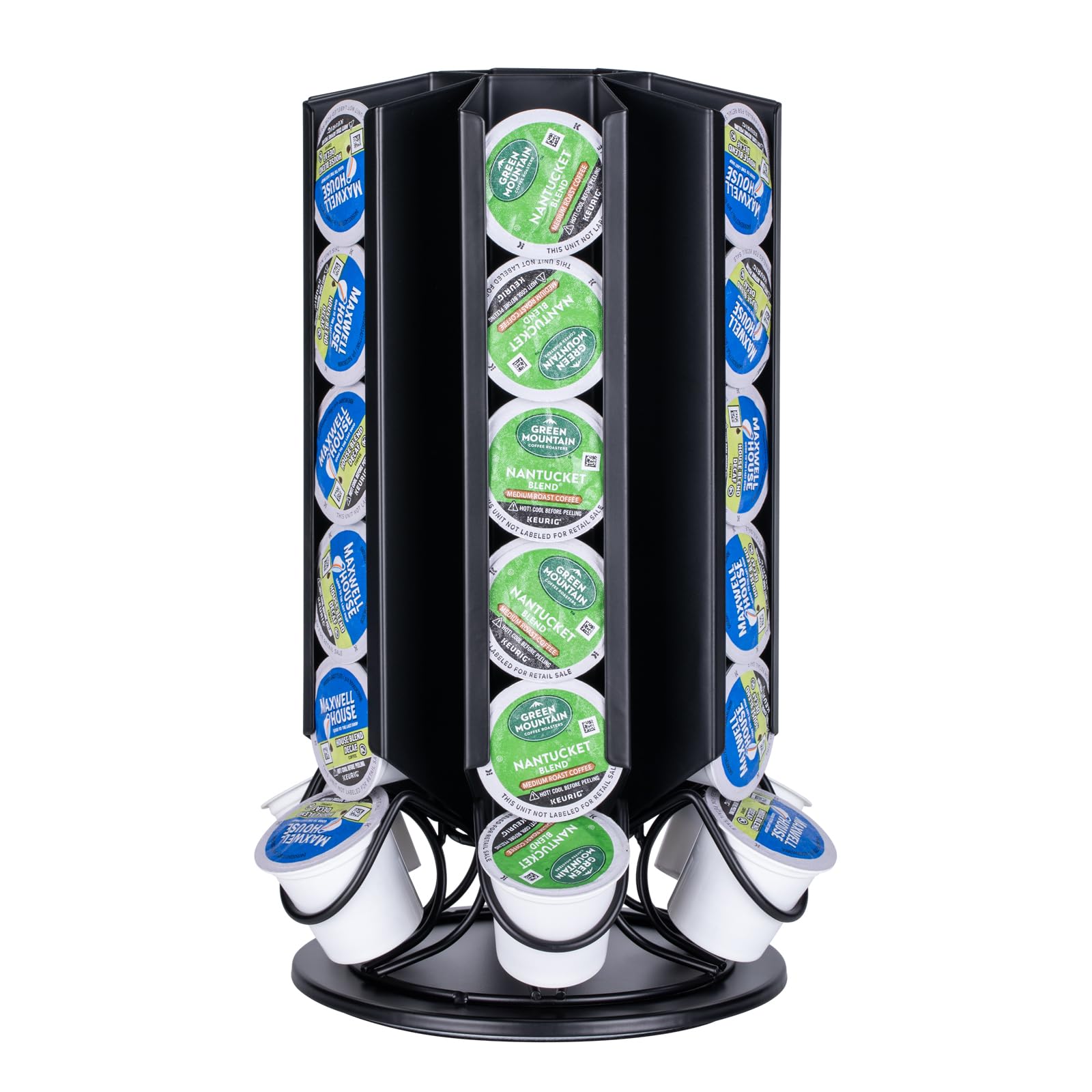 Support de dosette Café capsules tournant de rack pour K-Cup Pods 36 Pods noir