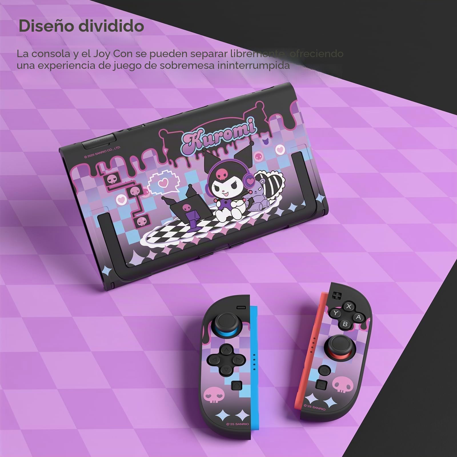 Kuitmor Funda protectora de policarbonato compatible con Switch 2 modelo 2025, carcasa rígida de protección completa para consola Switch 2 y Joy Con - KLM