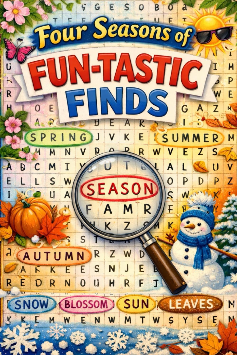 Fun-Tastic Finds: Seasonal Word Search & Activity Book: A Seasonal Word Search & Activity Adventure with Riddles, Fun Facts, and Trivia