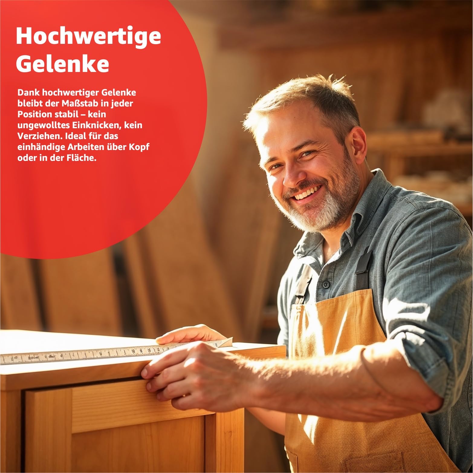 toolmate® 50 sztuk calówki 2 m – miarka wyjątkowo odporna na pękanie i dokładność pomiaru i łatwa do odczytania – biała