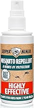 Super Ninja Mosquito Repellent - 1 Pack, 100ml, DEET-Free Tick & Insect Repellent Spray Suitable for Kids, 8-Hour Protection, Human Mosquito Spray for Indoors & Outdoors, Non-Greasy Formula