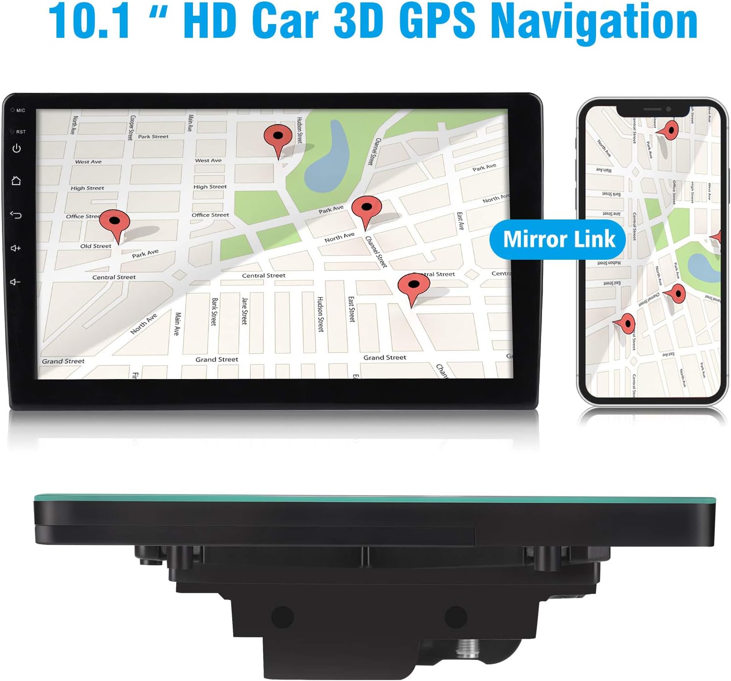 Gеt Chеар Prісе 10.1InchTouch Screen HD Double Din Car Stereo Radio Receiver,KANAV MP5 Multimedia,Link(Android/iOS) Rear View Support GPS, Navigation WiFi Bluetooth Radio,Rear View Camera Dual Link [2G+32G]