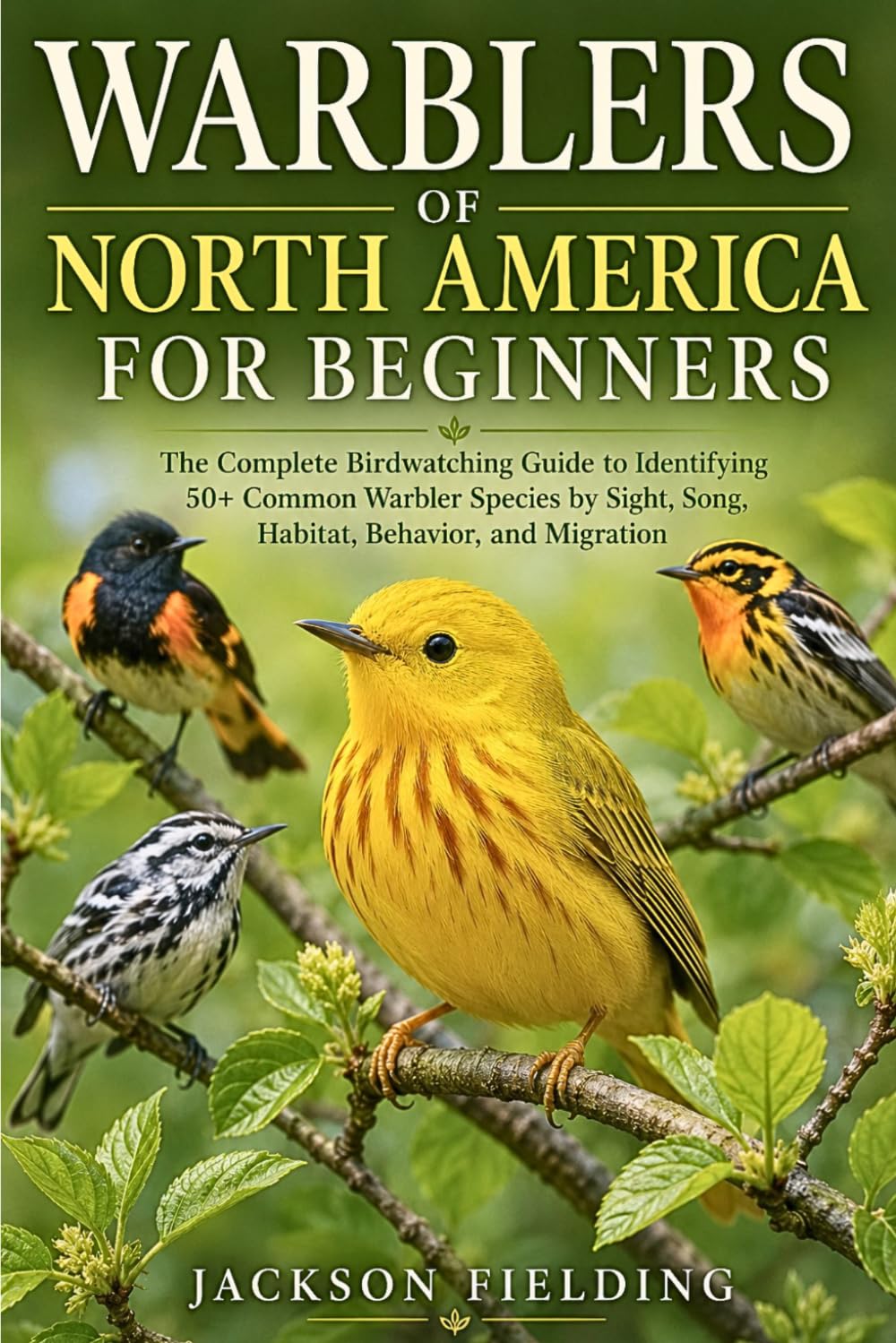 Warblers of North America for Beginners: The Complete Birdwatching Guide to Identifying 50+ Common Warbler Species by Sight, Song, Habitat, Behavior, and Migration