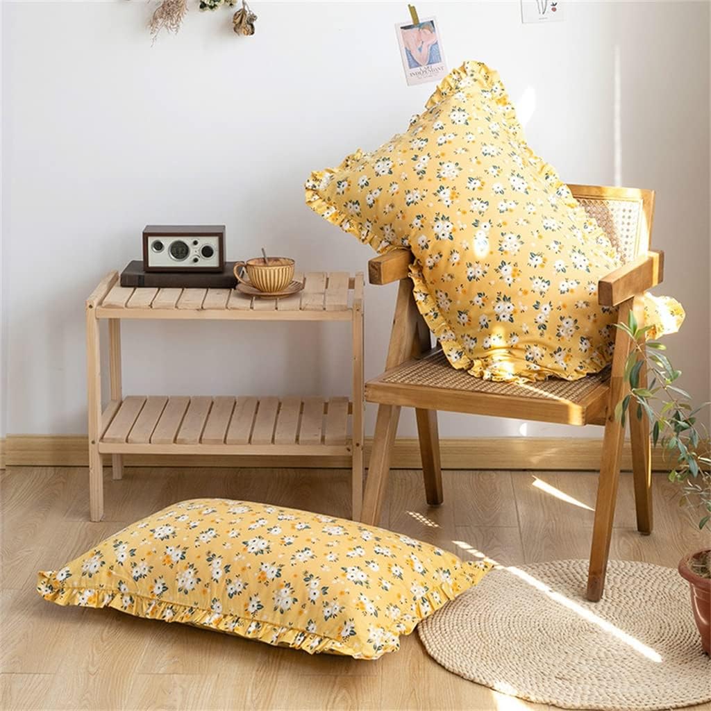 Nordic Small Broken Lace Pillowcase Single Soft Comfortable Sleep Pillowcase Home Bed Decoration