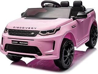 LALAHO Voiture Véhicule électrique Enfant Range Rover Evoque 12V avec télécommande à 2,4 GHz, Télécommande de Voiture Électrique (Rose2)