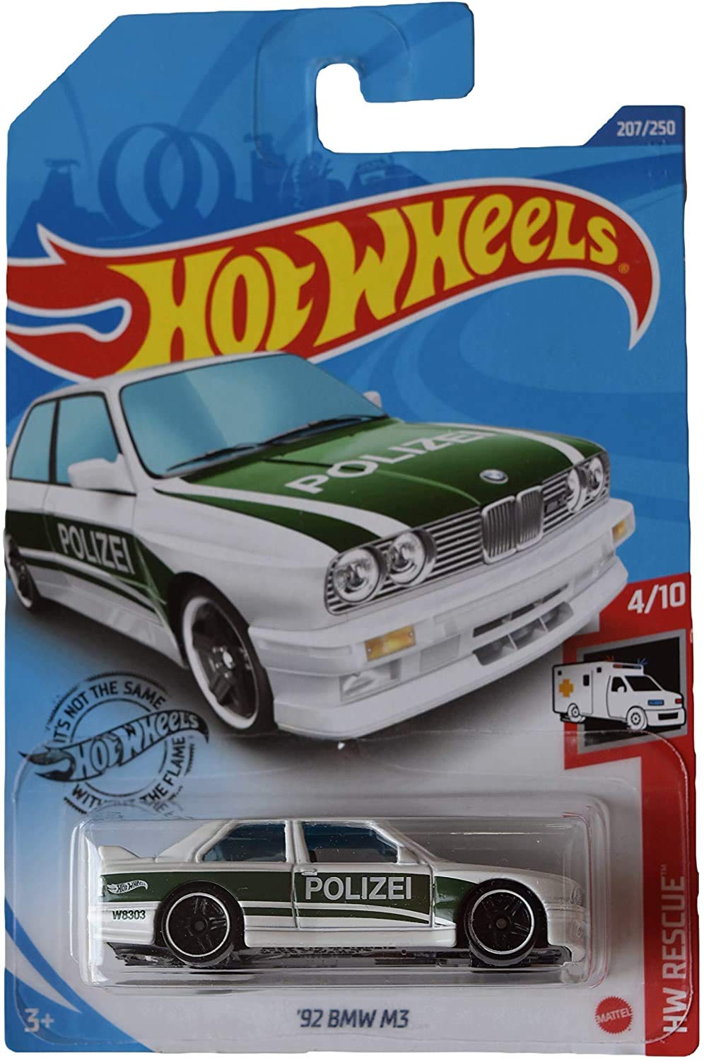 Miniature Minichamps 1/43 BMW M3 DTM N°38 1992 – Blanche/Noire – Rare Sous Plexi