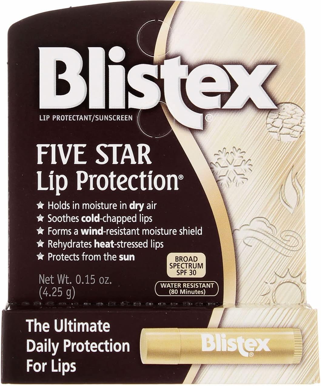 Five Star Lip Protection SPF 30 0.15 oz Pack of 5