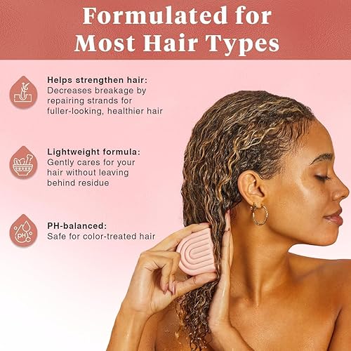 Miniatura 3 de Kitsch Jabón acondicionador de aceite de ricino en barra  Cuidado del cabello hidratante e hidratante  Acondicionador de aceite de ricino orgánico