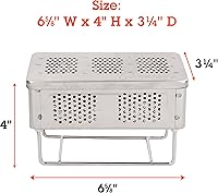 Vista 3 de Camerons The Flip - Caja profesional para ahumadores calientes y fríos, caja de humo patentada para parrilla de gas o carbón con Firestarters