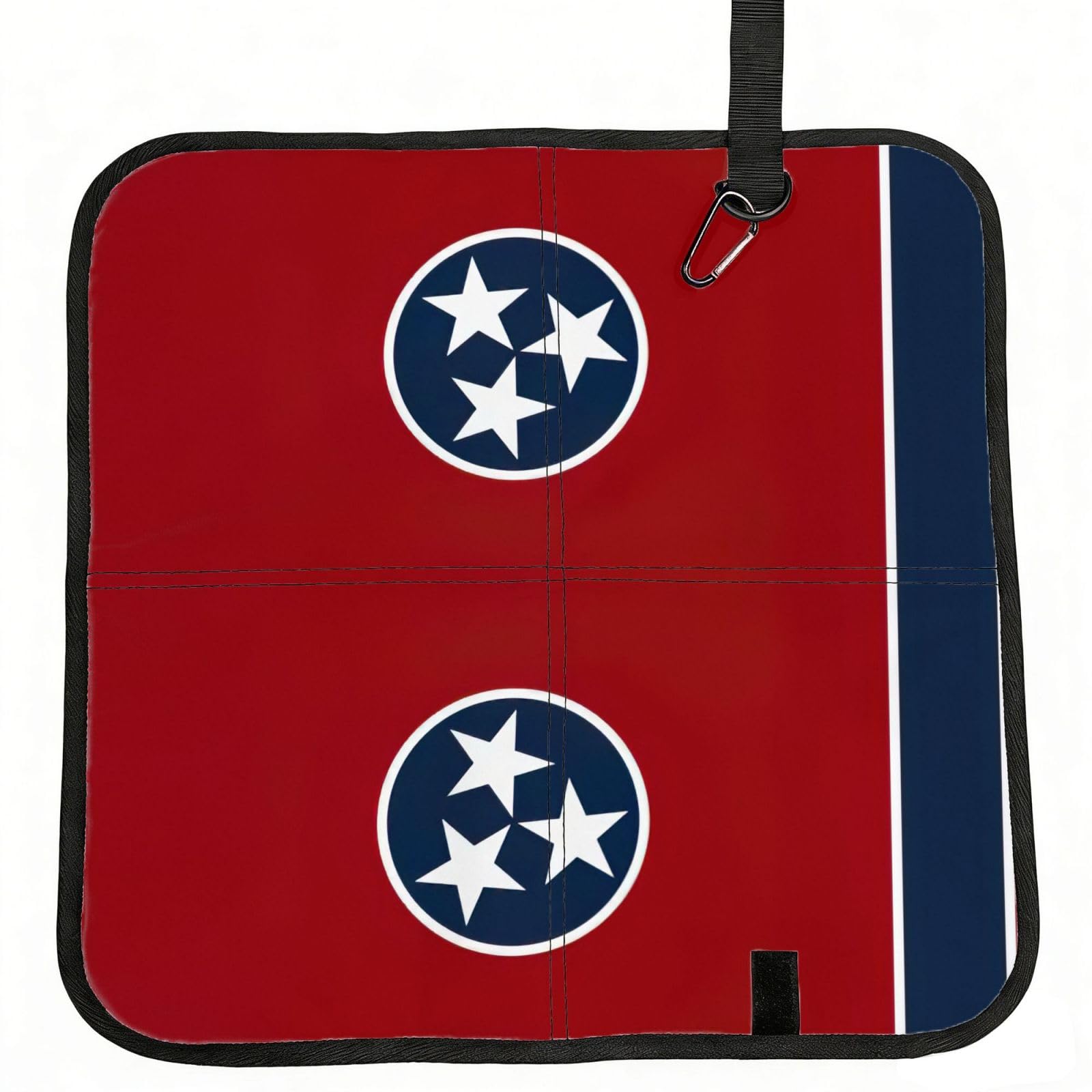 DIEzig Tennessee state flag Printed Compact Foldable Sitting Pad Oxford Base, Portable Cushion for Fishing Sports Events