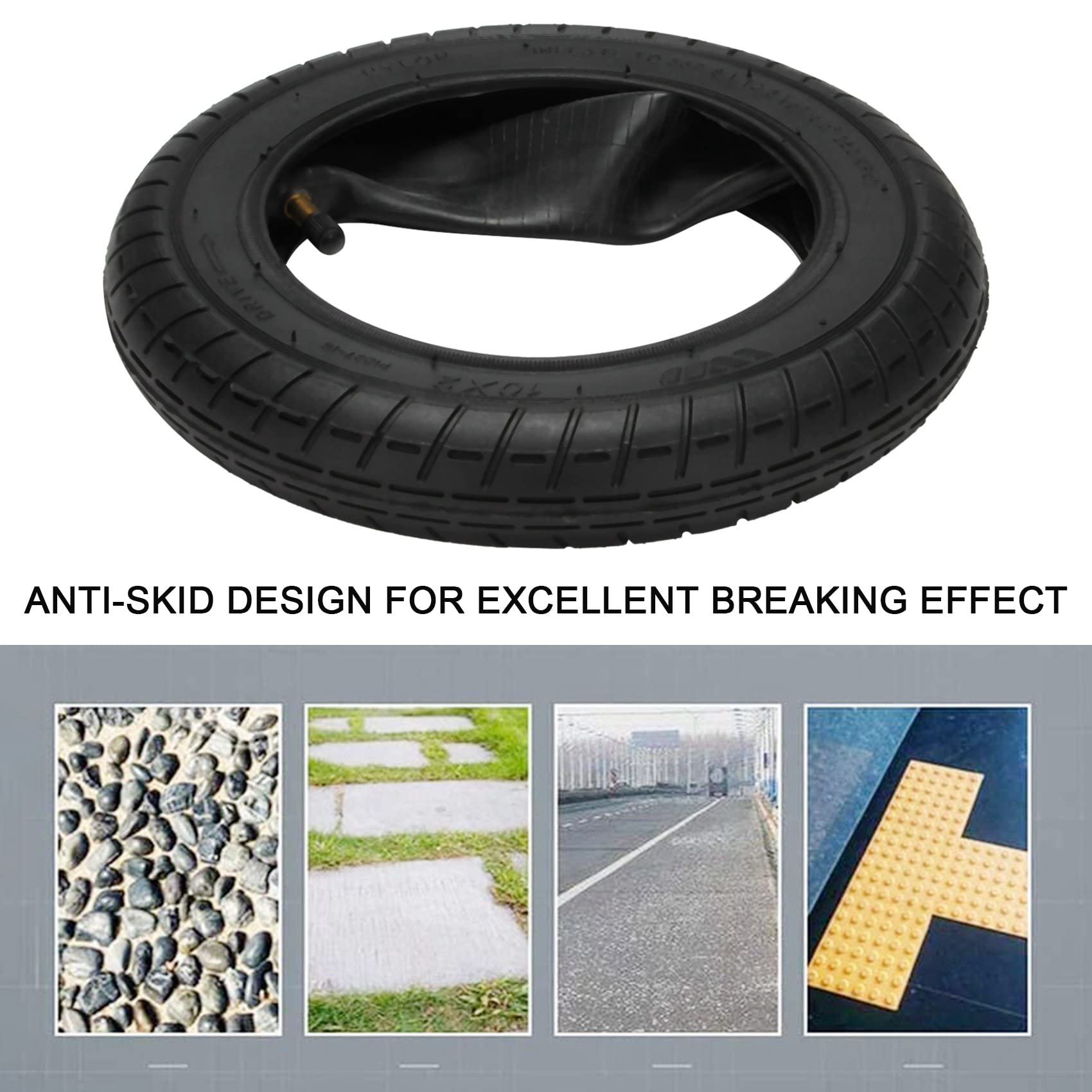 Pneumatici per scooter elettrico da 10 pollici, 10 x 2 – 6,1 per/Camera d'aria
