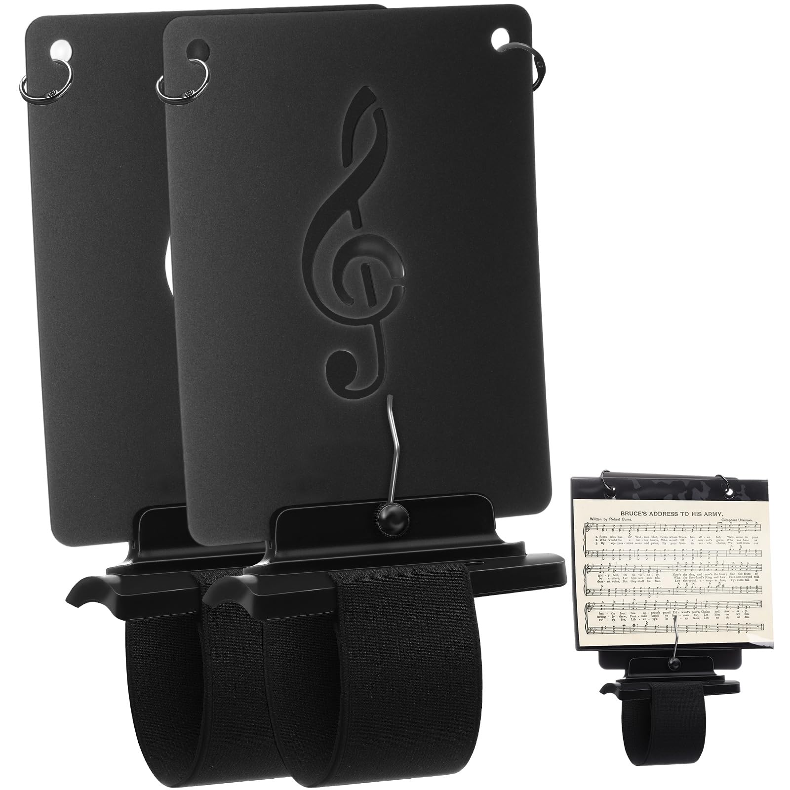 Flute File Folder Snapklik.com : Feifeiya 2 Set Flute Lyre Flip Folder For Marching Band
