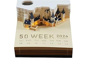 3D Hogwarts Castle Notepad with LED Light