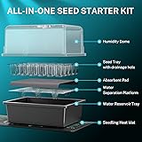HG Power Kit de semis avec Mini Serre intérieur, Tapis Chauffant Plante sans régulateur, Serre 30 cellules avec Couvercle, idéal pour semis, légumes et Herbes - 2