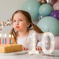 Vista 277 de Foaky LED Letter Lights Sign Marquee Light Up Letters Sign for Night Light Wedding/Birthday Party Battery Powered Christmas Lamp Home Bar