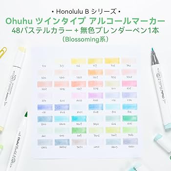 ohuhu 144色＋パステル24色 マーカーペン | Ohuhu