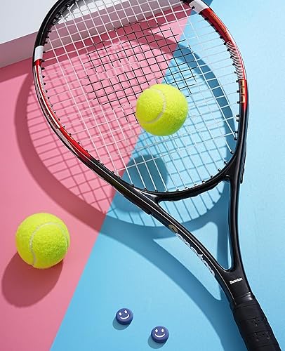 Miniatura 4 de Senston Raquetas de tenis de 27 pulgadas para 2 jugadores con bolsa de raqueta de un solo hombro