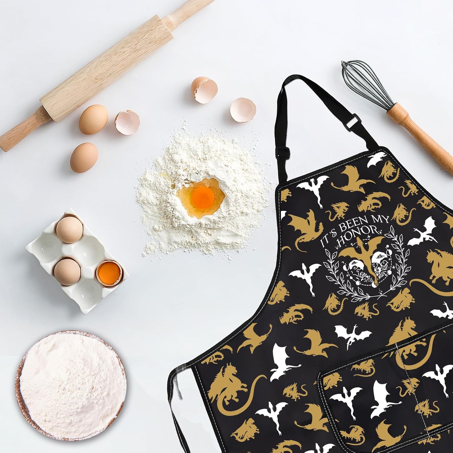 BDPWSS Dragon Lover Apron Dragon Rider Gift It's Been My Honor Dragon Merchandise image 5