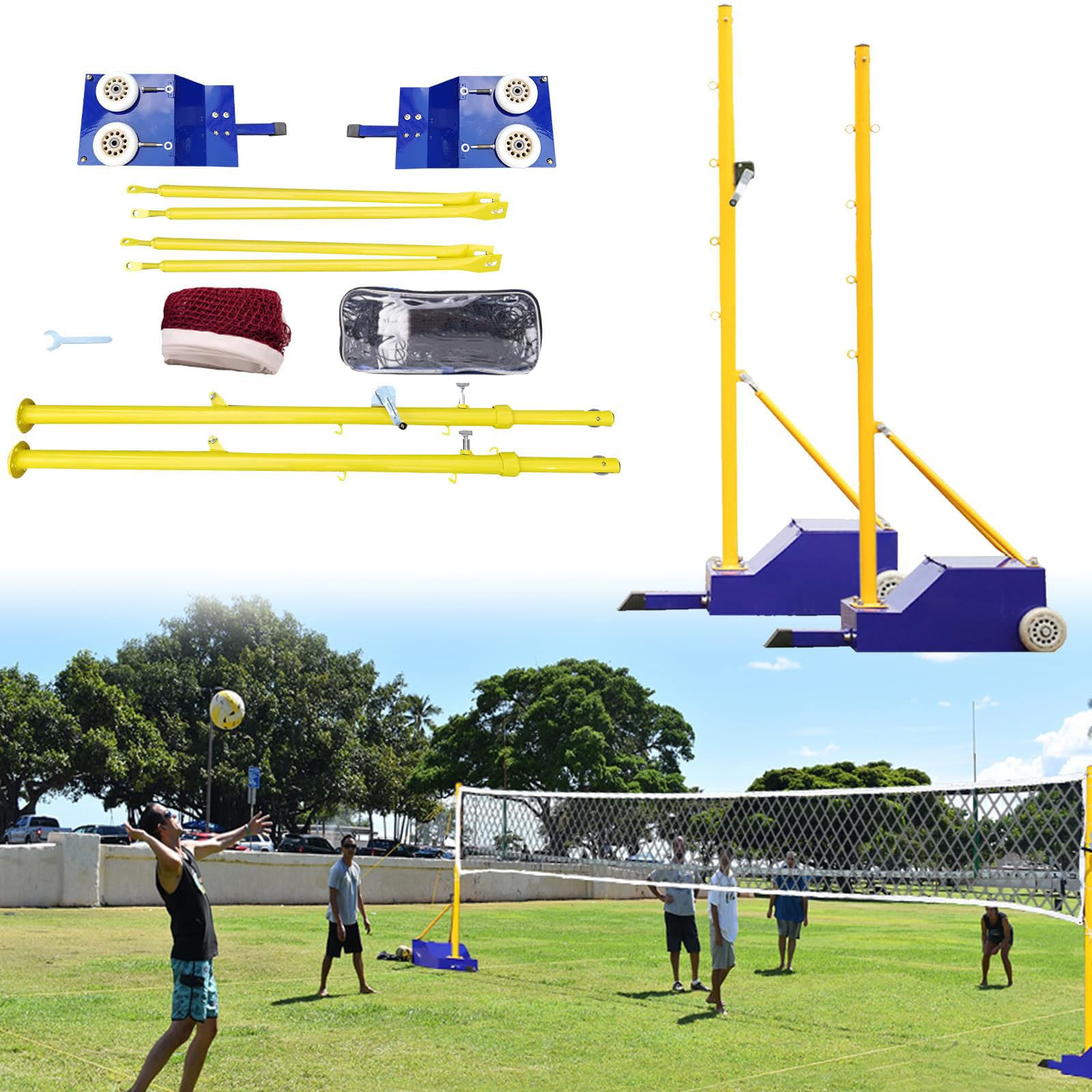 Tendeur à Manivelle Pour Filet De Volley Et Badminton - Portable, Réglage Précis - Pour Activités Plein Air
