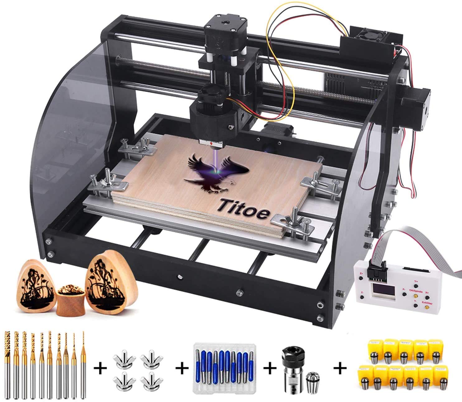 Buy Titoe CNC Machine 5500mW Engraver CNC 3018 ProM Engraving Machine