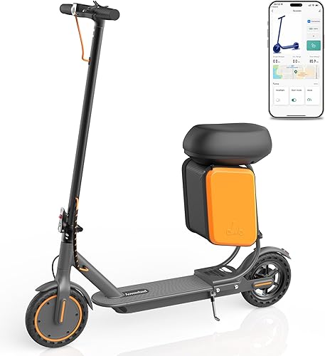 Vista 10 de Electric Scooter for Adults, Folding E Scooter with 350W/500W Motor 16-24 Mph Top Speed, Max 15-60 Miles Long Range, 6.5''/8.5''/10''/14'' Solid