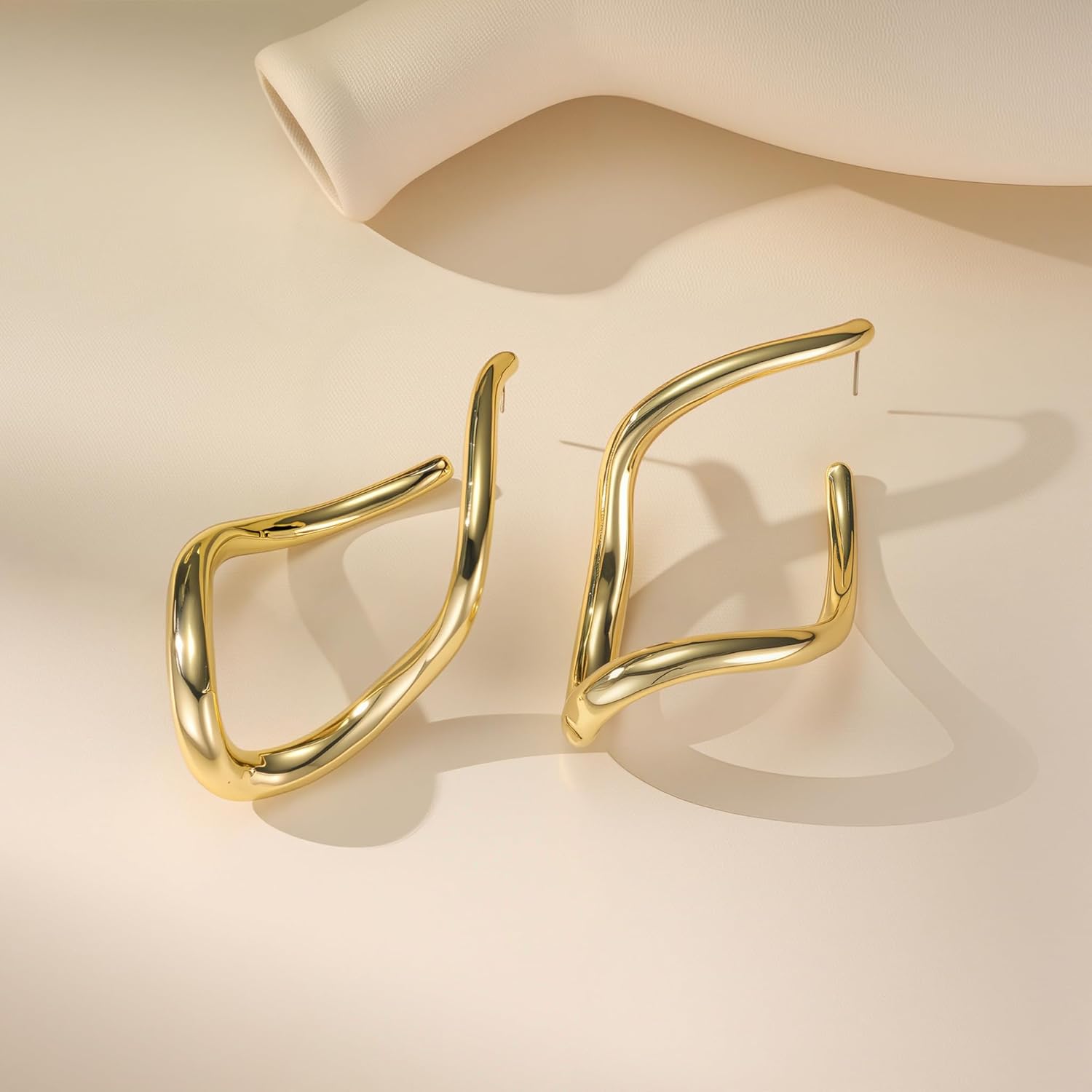 Linear Drop Earrings, Modern Teardrop Design, Minimalist Style, Women's Fashion Jewelry - Image 5