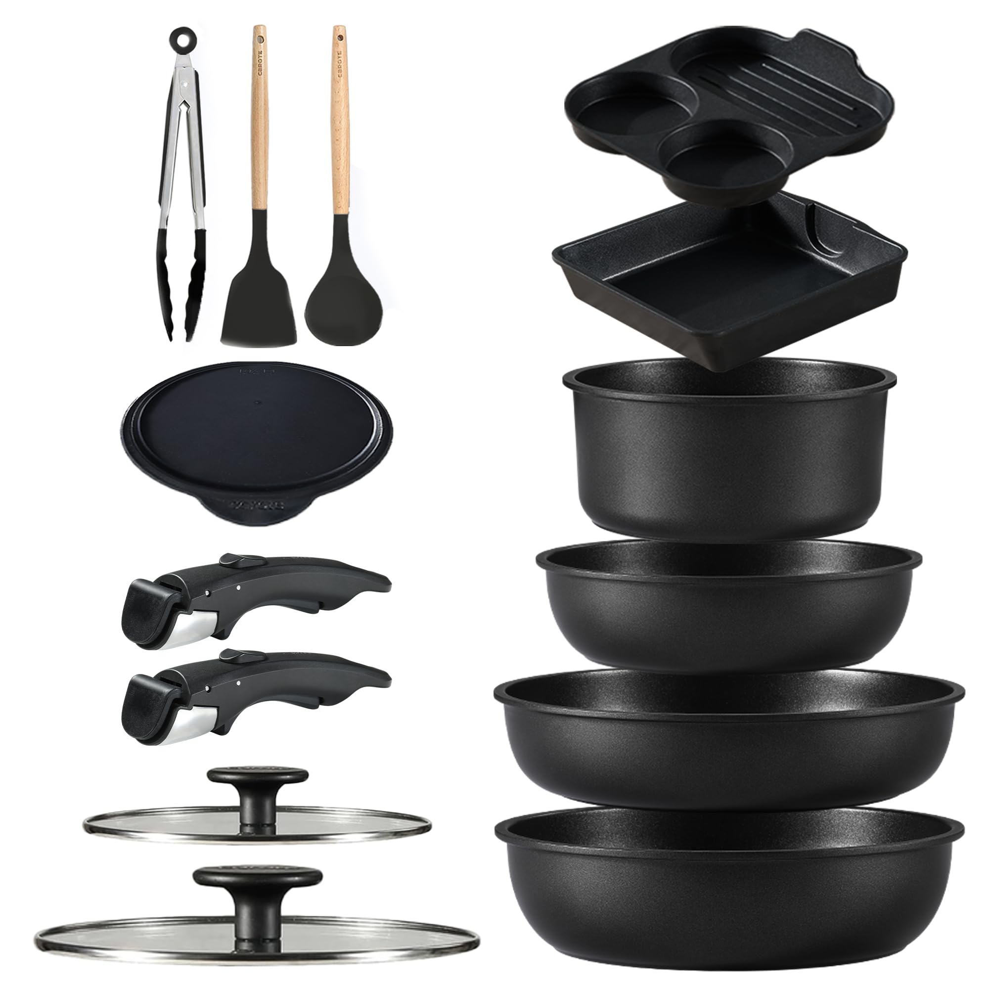 Amazon.co.jp: CAROTE カローテ フライパン 鍋 セット IH&ガス火対応