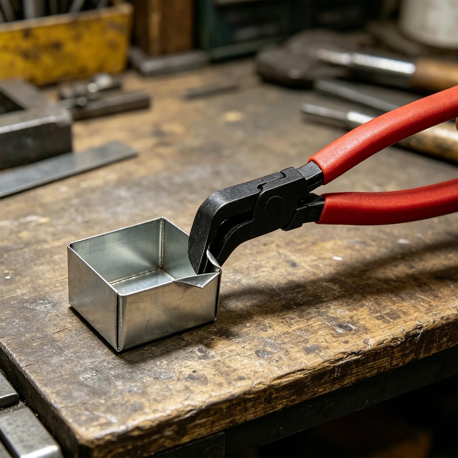 3 pinze professionali per aggraffatura a mano 45/90/180 gradi | Tetto di HVAC del metallo con la maniglia antiscivolo per la piegatura e l'appiattimento dello strato