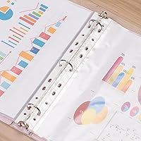 Vista 6 de Protectores de hojas de 8.5 x 11 pulgadas, protectores transparentes de página para carpeta de 3 anillas, protector antirreflejos, fundas