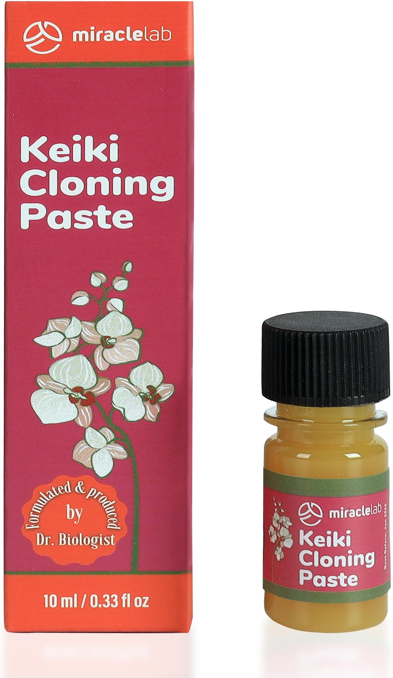Miracle Lab Keiki Cloning Paste Special Cytokinin Formula Gives a New Baby Orchid (Keiki) in Weeks-Can Be Used on All Kinds of Orchids and Also House Plants (0.33oz)