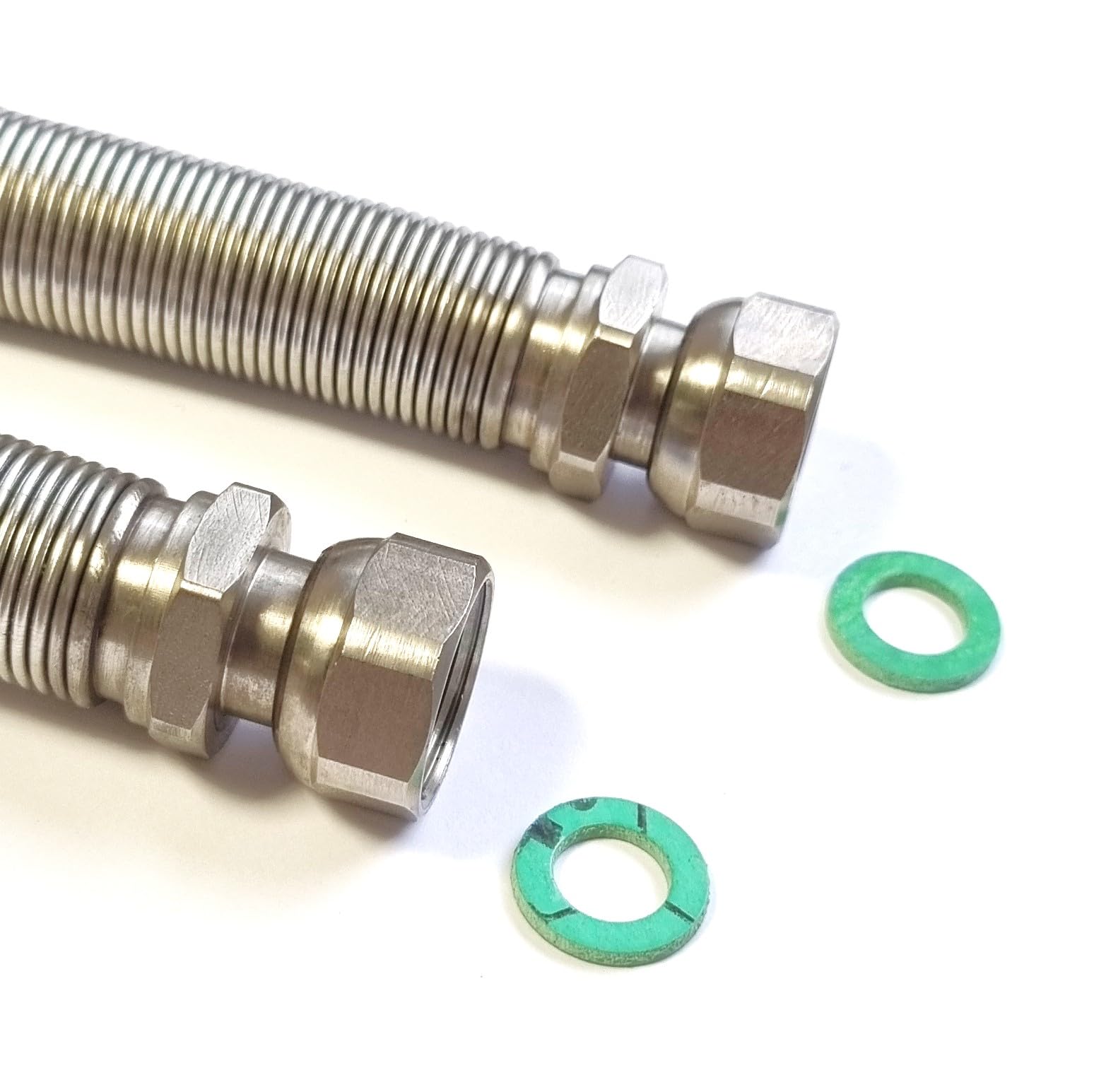 Tubo corrugato DN25 1" ÜM x 1" ÜM estraibile da 500 mm – 1000 mm tubo solare in acciaio inox