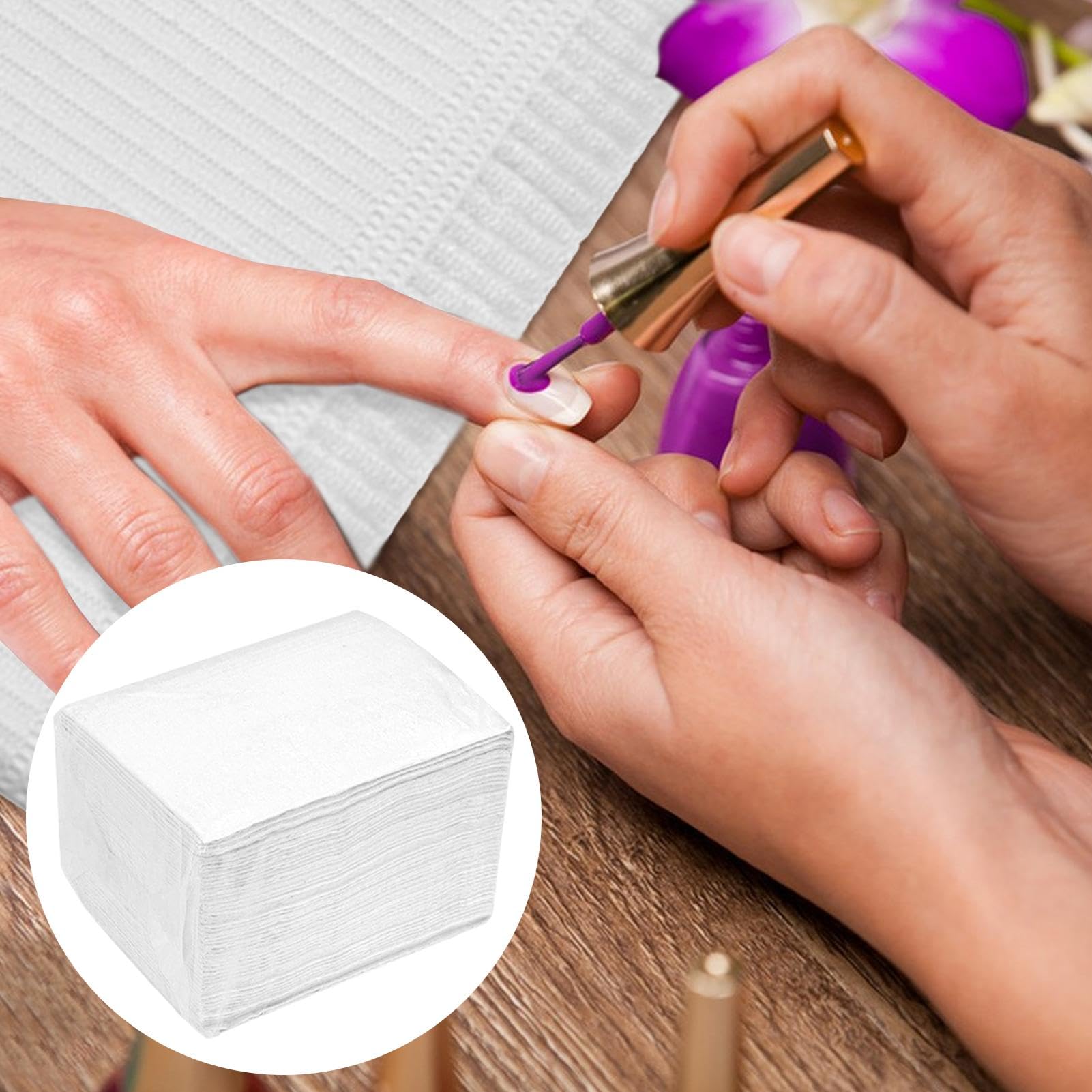 50 Pezzi Tappetino Per Unghie Tovaglia Tatuaggio Monouso Tovaglioli di Carta, Copertura Del Tavolo Per Unghie Tamponi Per Tavolo Manicure Con Disegno A 3 Strati Per Salone Di Manicure E Tatuaggio