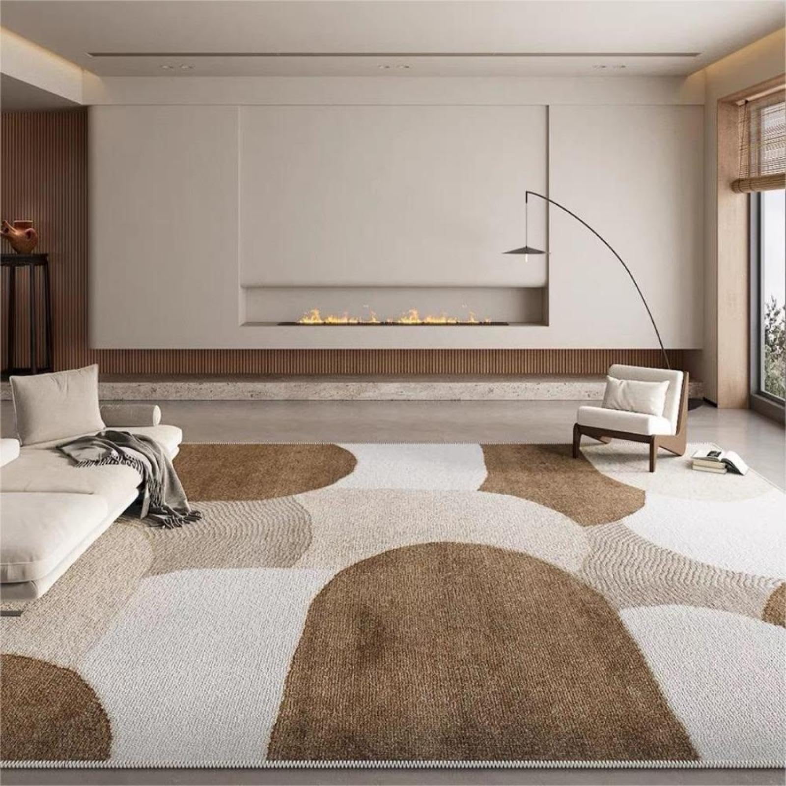 Tapis géométrique 140x200 cm pour salon et chambre moderne FLR-CGQ-7