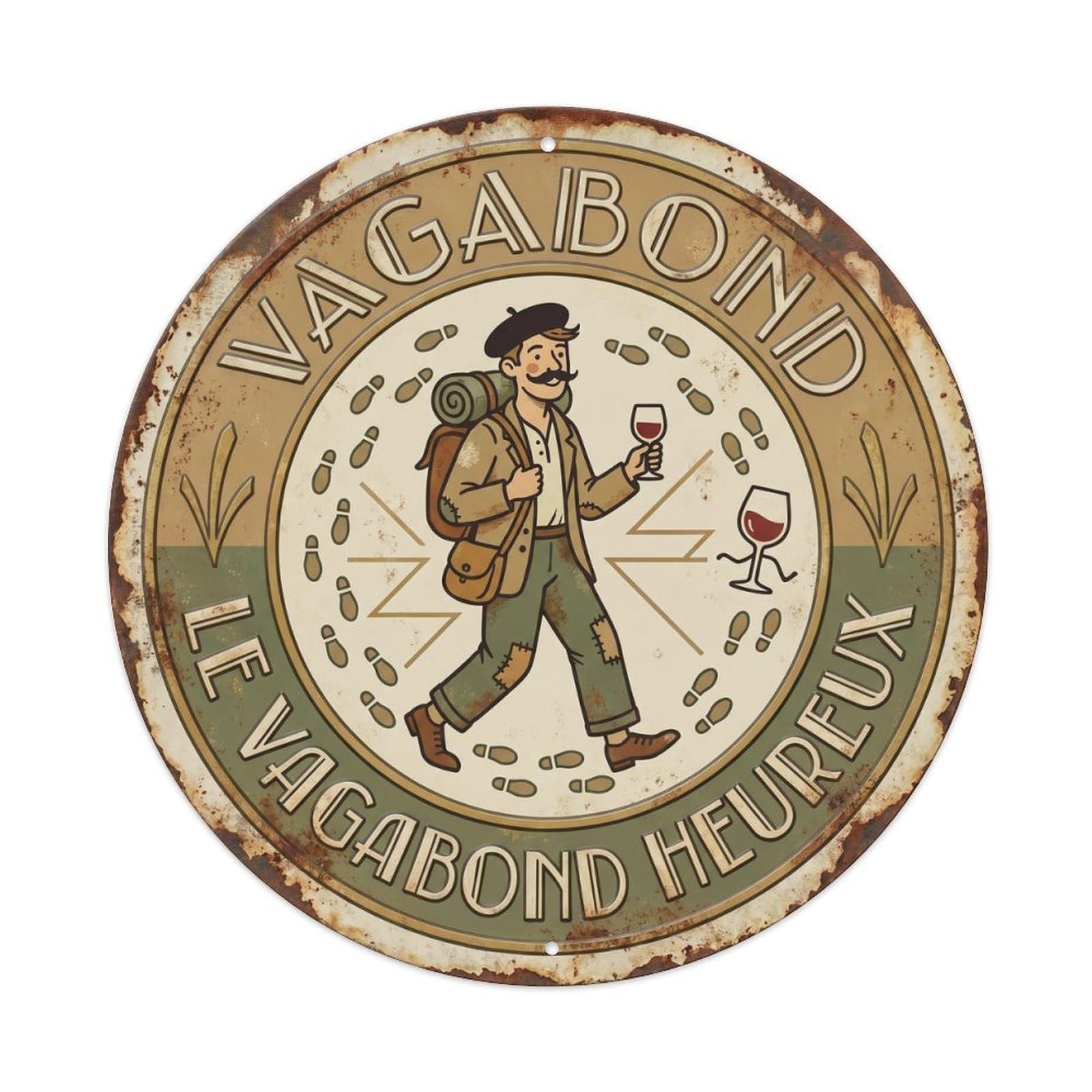 Wanderer Humorous Mancave Wanderer Metal Tin Sign