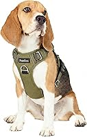 Vista 47 de Funfox Arnés para perro sin tirones, arnés de chaleco ajustable para mascotas, material súper suave con mango vertical, fácil control, paseo