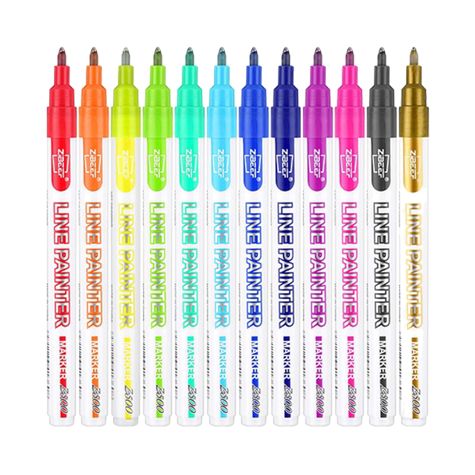 5 set 8/12 colori metallizzati pennarelli glitter scrittura Doodle Dazzle Pen Mark 12 colori