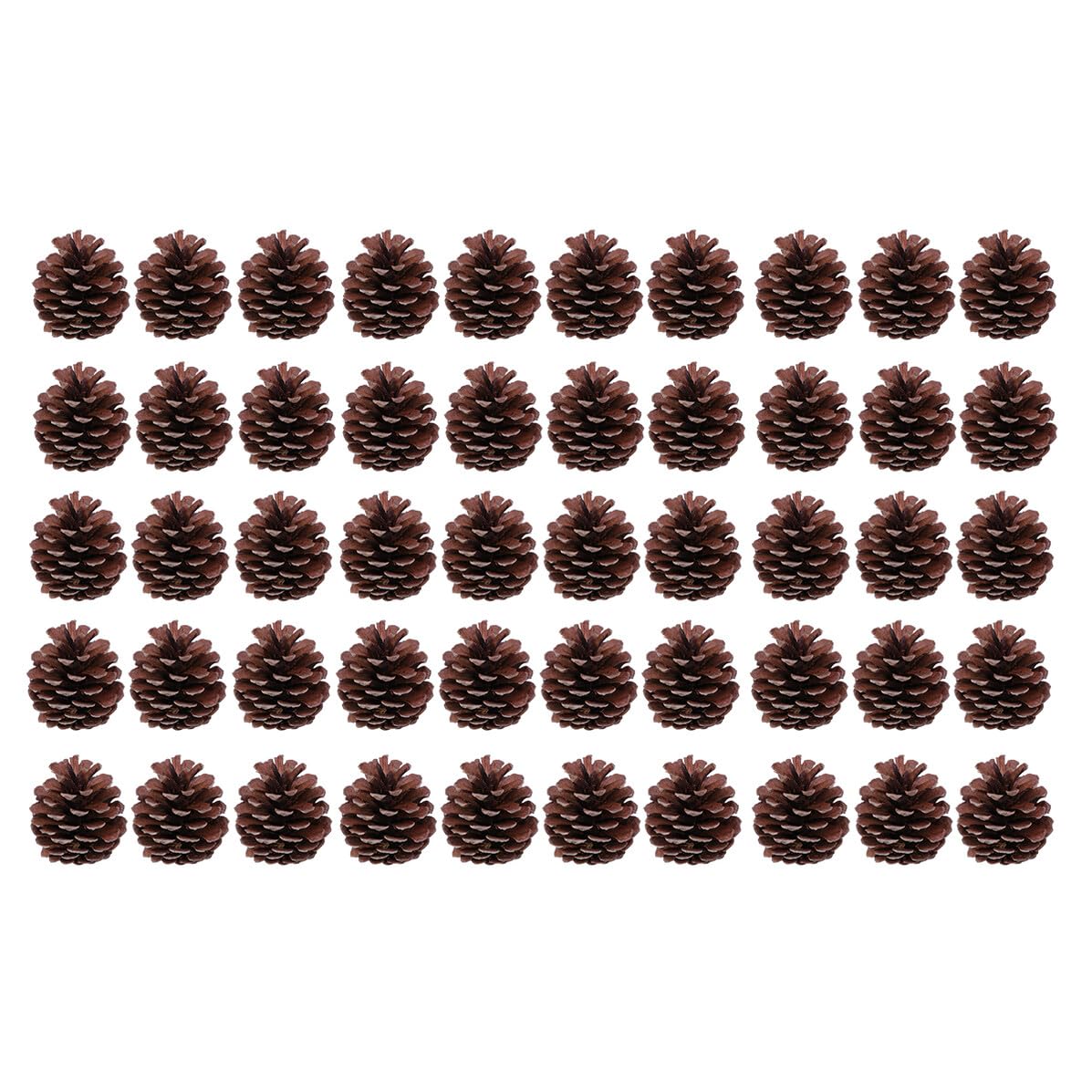 Pigne Natalizie Decorative 50 Pezzi 6-8cm in Pigne Naturali | Albero di Natale e Tavola, Uso Ripetuto, Atmosfera Festiva Invernale, Addobbi per Vetrina