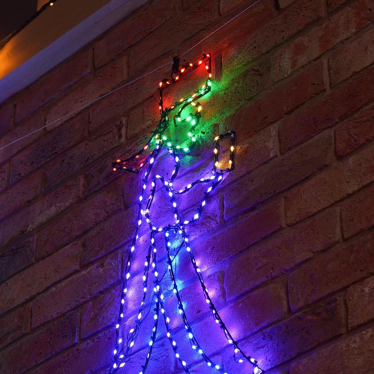 Festive Lights 69cm LED Heilige DREI Könige Weihnachten Weihnachtsdeko zum Aufhängen Weihnachtsdeko aussen beleuchtet Weihnachtsbeleuchtung aussen Deko Weihnachten Outdoor