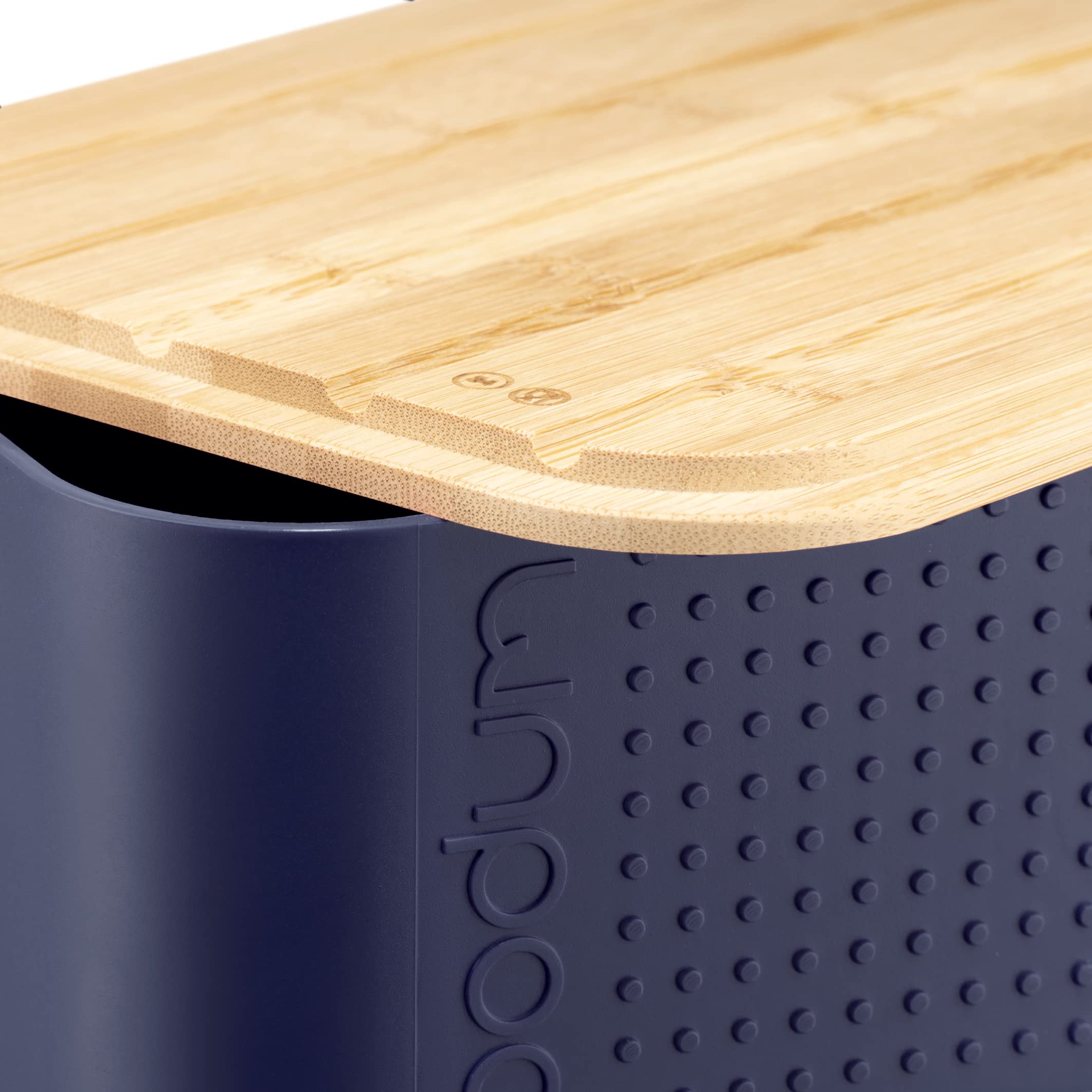 Bodum BISTRO Brotkasten Klein - Bambus Deckel Mit Schneidebrett, 19.39 X 29.4 X 10.7 Cm