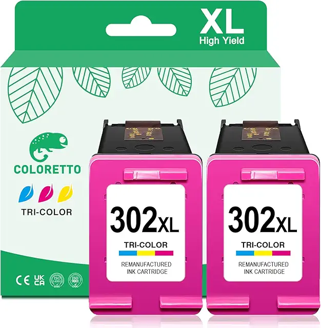 Cartouche HP 302XL Couleur pour HP Deskjet 3639, Envy 4520, OfficeJet 3830