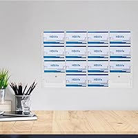 Vista 7 de HBlife Soporte para tarjetas de visita de acrílico transparente, soporte de pared, organizador de múltiples tarjetas para tarjetas de regalo
