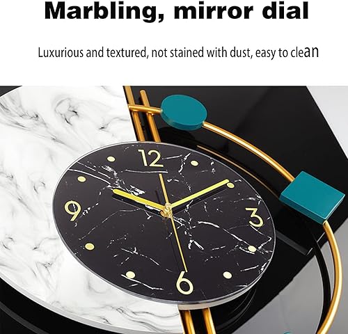 Miniatura 3 de Reloj de pared moderno, reloj decorativo grande, reloj de pared moderno de mediados de siglo, reloj de pared Art Deco industrial, reloj de pared