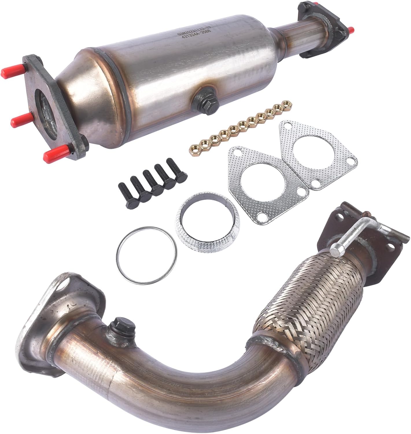 Front Flex Pipe & Catalytic Converter 16299 52349 Replacement for Honda Accord 2.4L 2003 2004 2005 2006 2007 AKWH