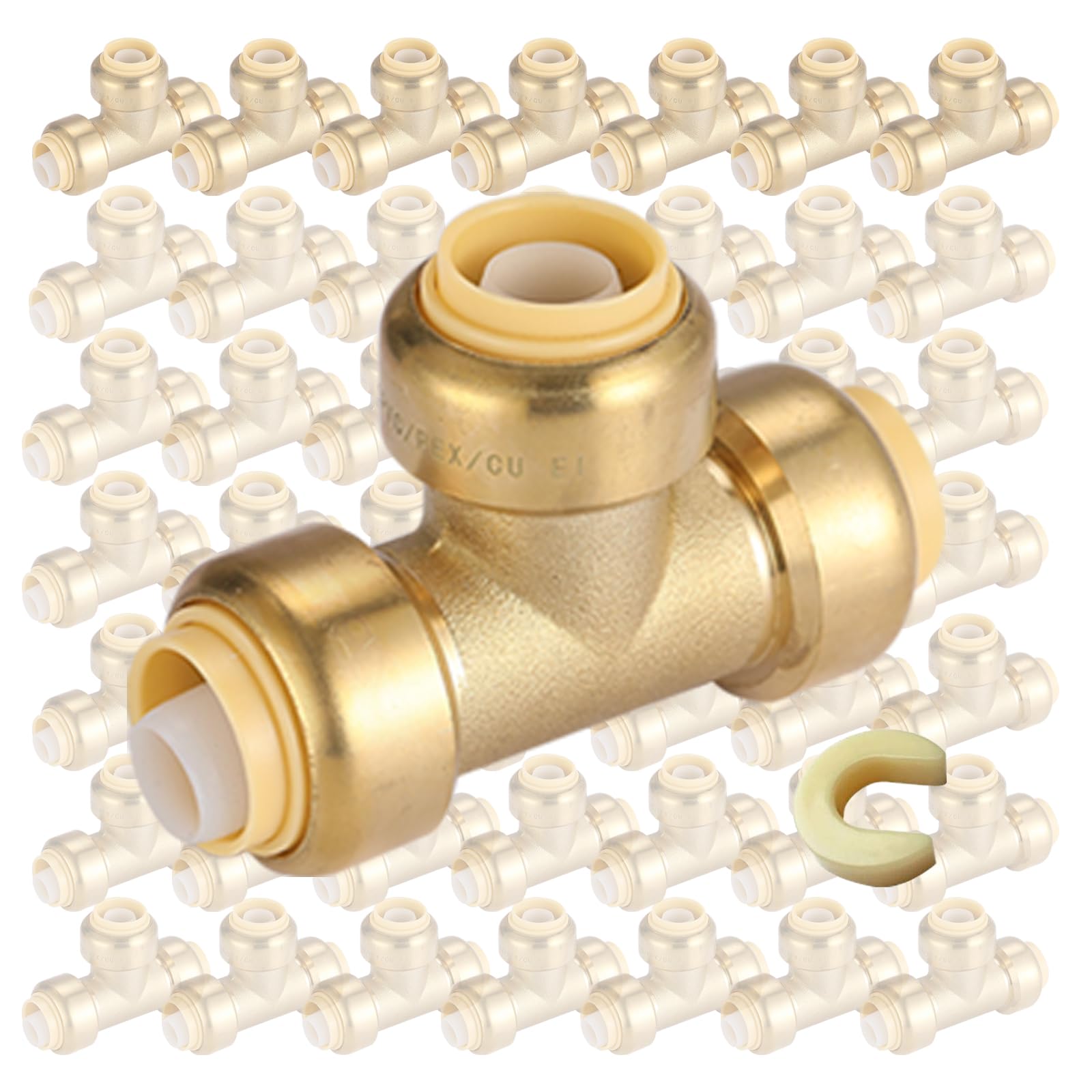 GUOFIS 1/2" Push-Fit Coupling Fittings - 10 Pack -7