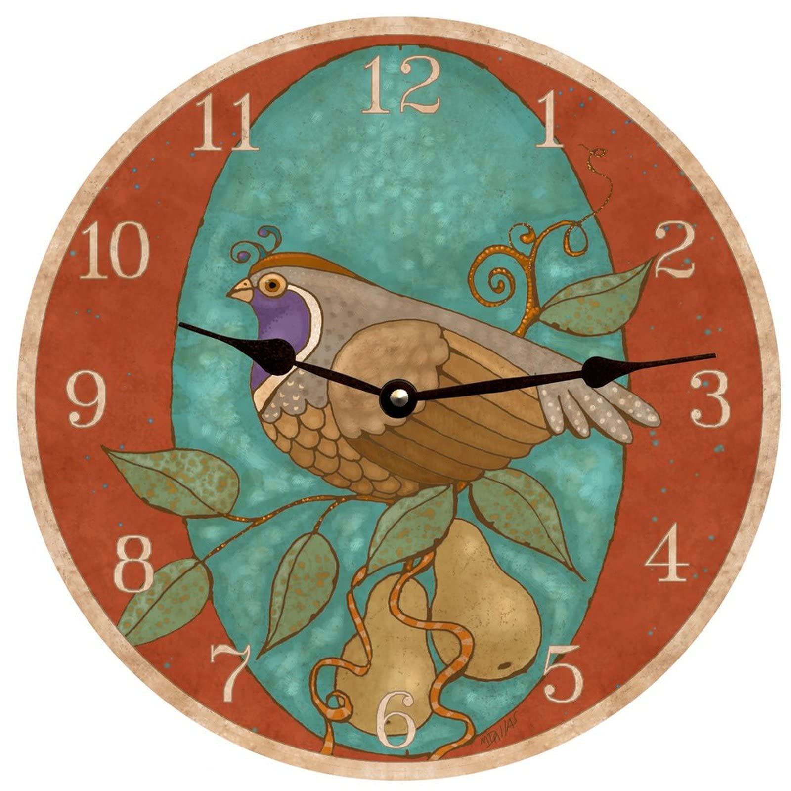 Horloge Sans Tic-Tac Cuisine Horloge Murale Silencieuse 25Cm