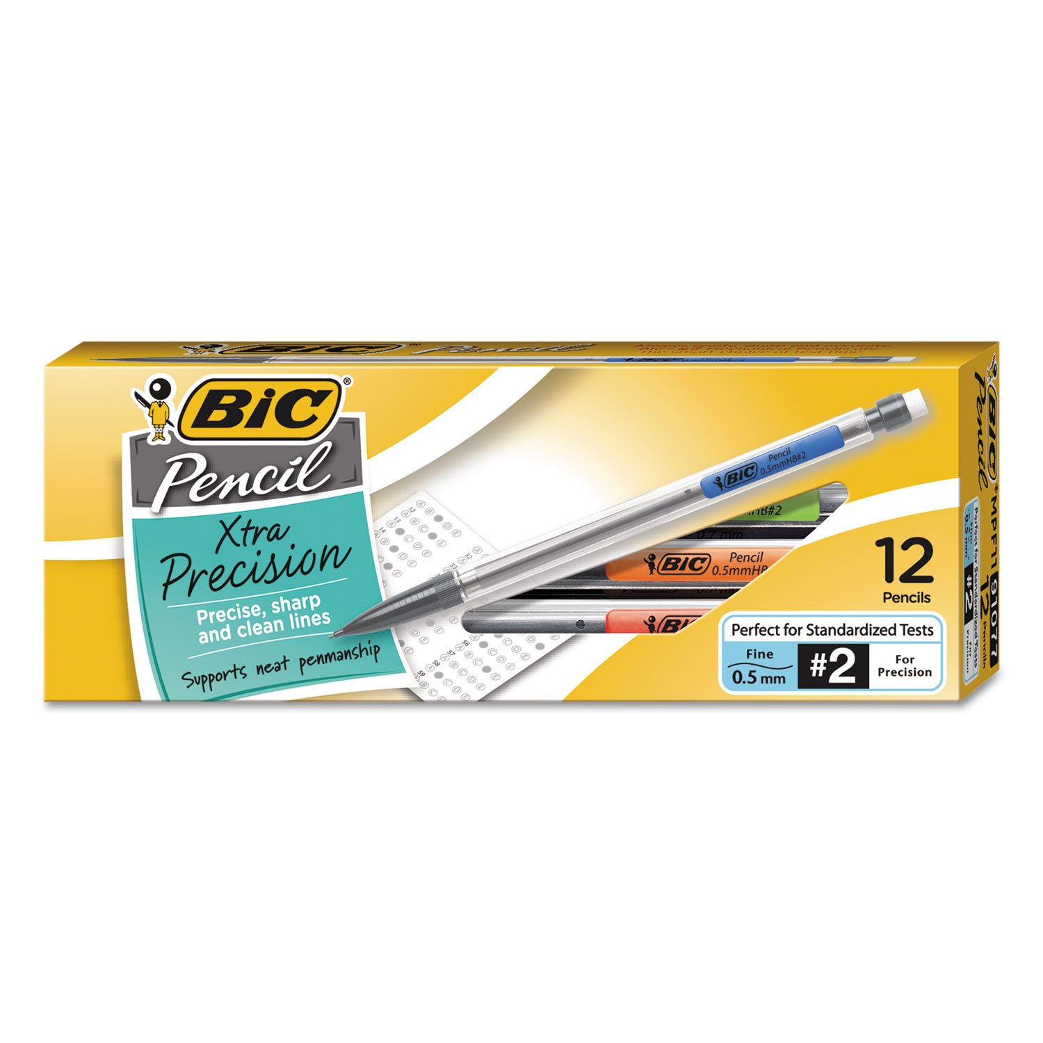 BIC(R) Mechanical Pencils, 0.5 mm, Pack Of 12