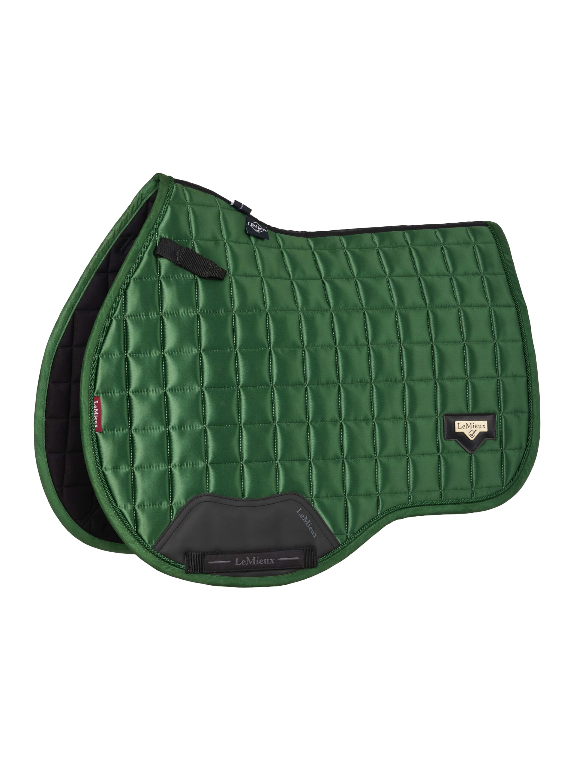 LeMieux Loire Classic GP Square - Equestrian Saddle Pad - Girth Protection Area - Hunter Green - Large